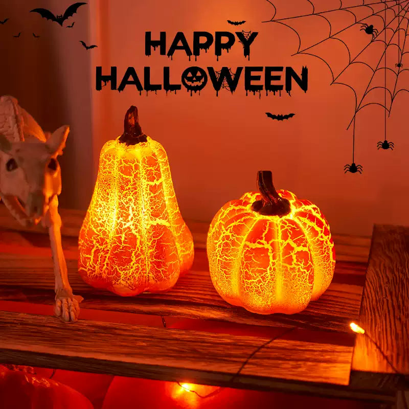 Cracked Pumpkin LED Night Light - Perfect Gift for Kids and Girls