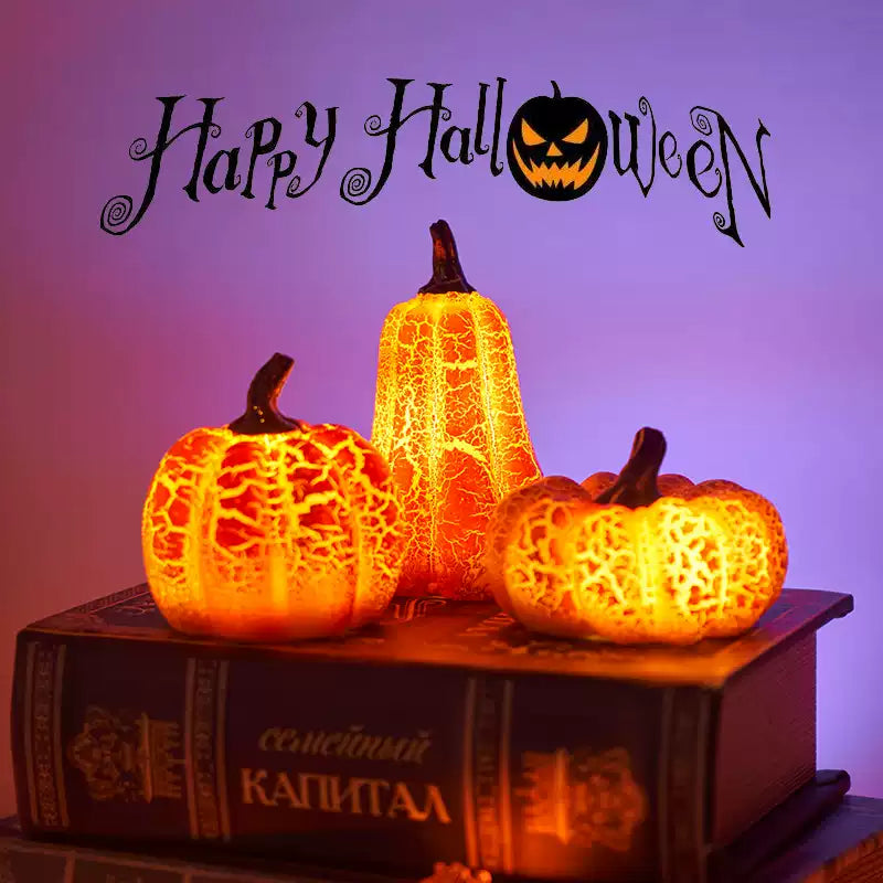 Cracked Pumpkin LED Night Light - Perfect Gift for Kids and Girls
