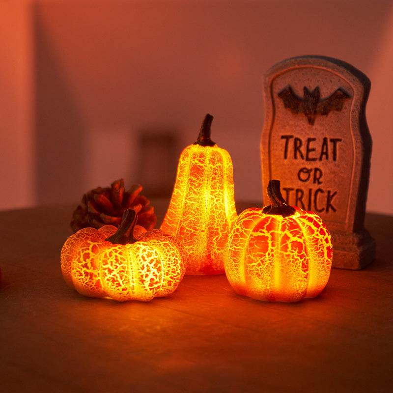 Cracked Pumpkin LED Night Light - Perfect Gift for Kids and Girls