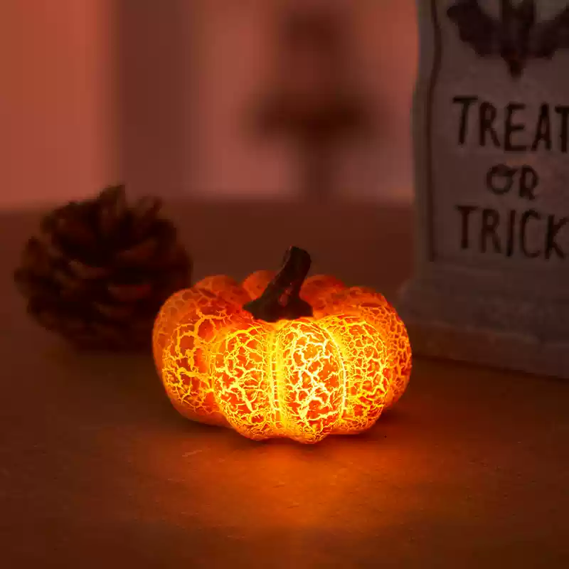 Cracked Pumpkin LED Night Light - Perfect Gift for Kids and Girls