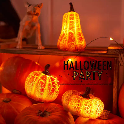 Cracked Pumpkin LED Night Light - Perfect Gift for Kids and Girls
