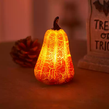 Cracked Pumpkin LED Night Light - Perfect Gift for Kids and Girls