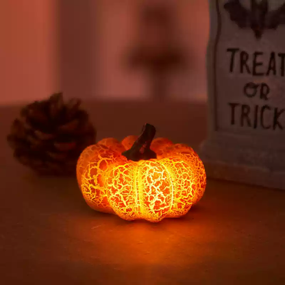 Cracked Pumpkin LED Night Light - Perfect Gift for Kids and Girls