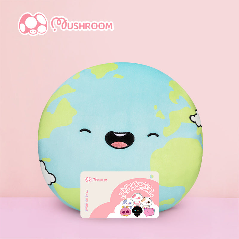 MUSHROOM Earth Kawaii Plush Pillow