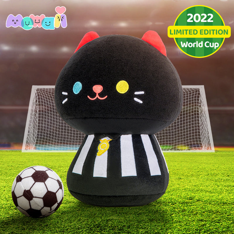 Cuteeeshop Mewaii™ Mushroom Set with World Cup Style Kawaii Plush Pillow Squish Toy