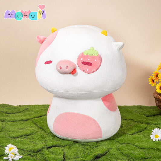 Cuteeeshop Mewaii Mushroom Family Cow Stuffed Animal Kawaii Plush Pillow Squish Toy