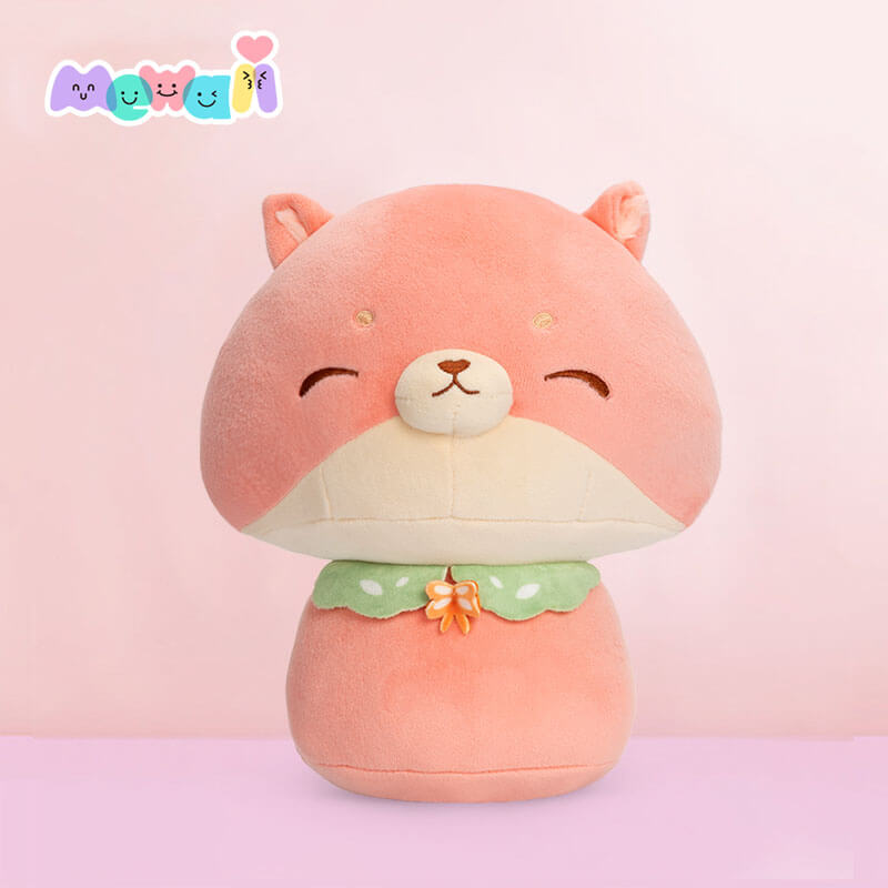 Mewaii Mushroom Family Little Fox Kawaii Plush Pillow Squish Toy