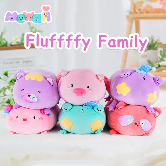 Cuteeeshop Mewaii™ Fluffffy Family Original Designed Super Soft Kawaii Plush Pillow toy