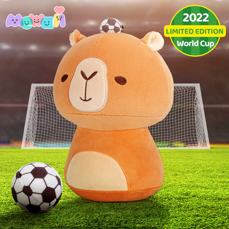 Cuteeeshop Mewaii™ Mushroom Set with World Cup Style Kawaii Plush Pillow Squish Toy