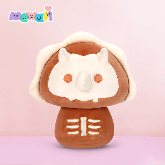Mewaii Mushroom Family Triceratops Kawaii Plush Pillow Squish Toy