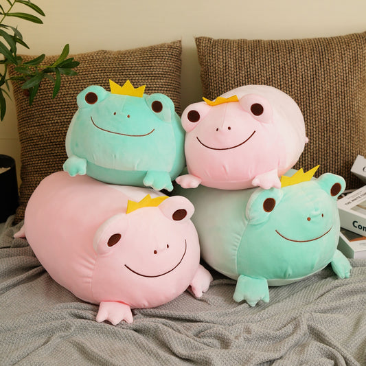 Cuteeeshop Plush Pillow Puffy Frog Prince Squish Family Sets