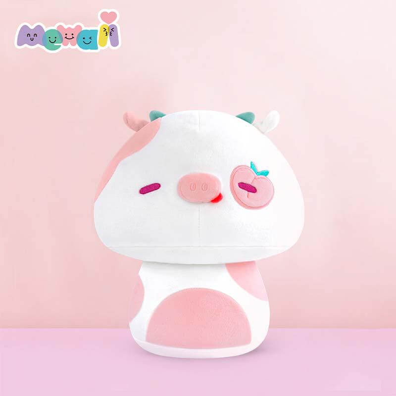 Mewaii® Mushroom Family Cow Series Stuffed Animal Kawaii Plush Pillow Squish Toy