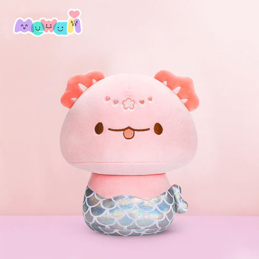 Mewaii Mushroom Family Mermaid Axolotl Kawaii Plush Pillow Squish Toy