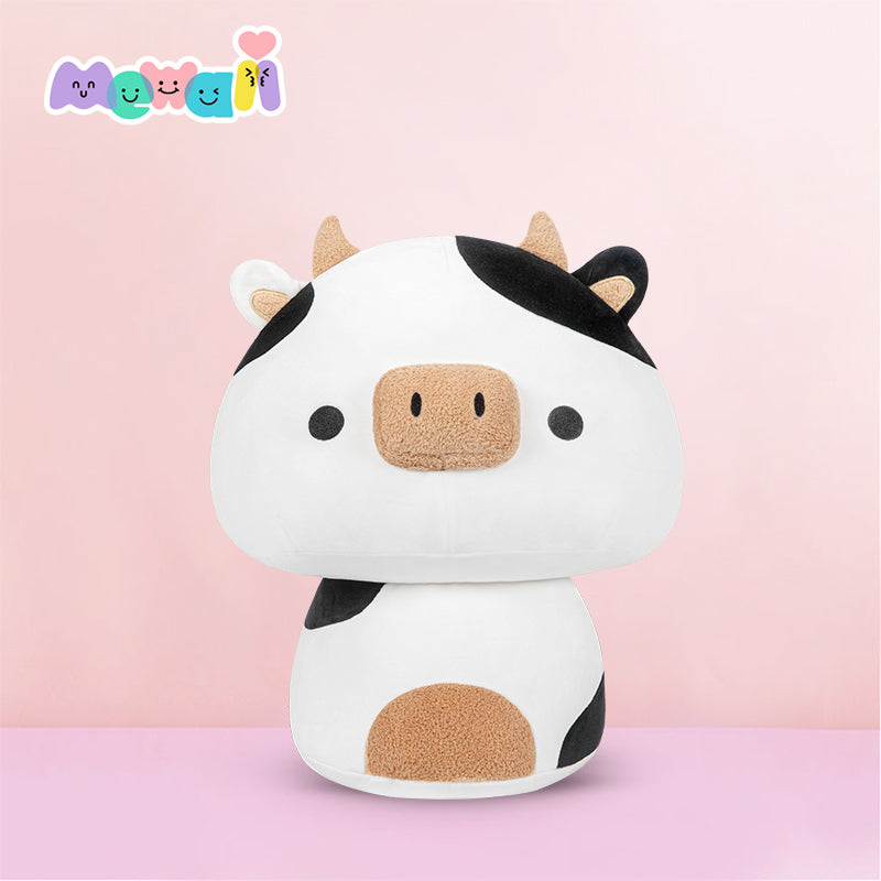 Mewaii® Mushroom Family Cow Series Stuffed Animal Kawaii Plush Pillow Squish Toy