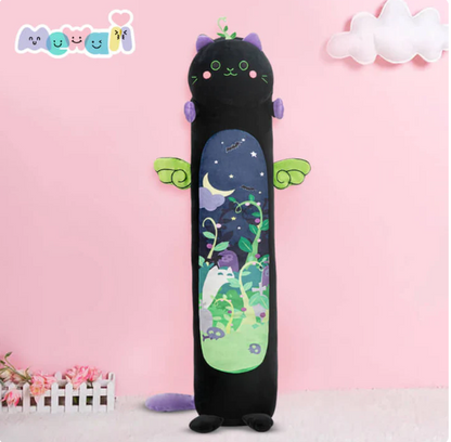 Mewaii Loooong Family Long Cat Kitten Stuffed Animal Kawaii Plush Pillow Squishy Toy List B