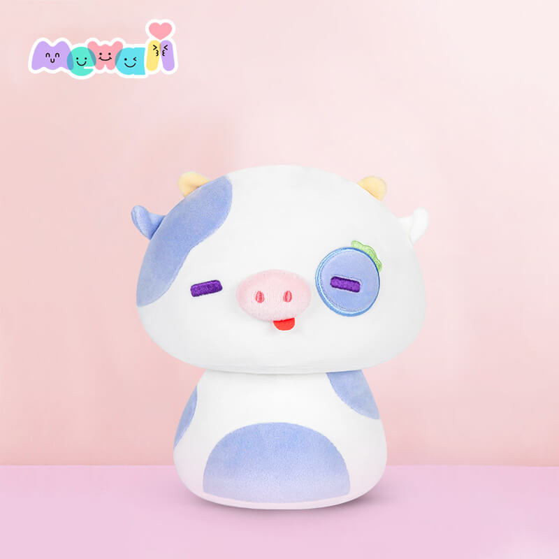 Mewaii® Mushroom Family Cow Series Stuffed Animal Kawaii Plush Pillow Squish Toy
