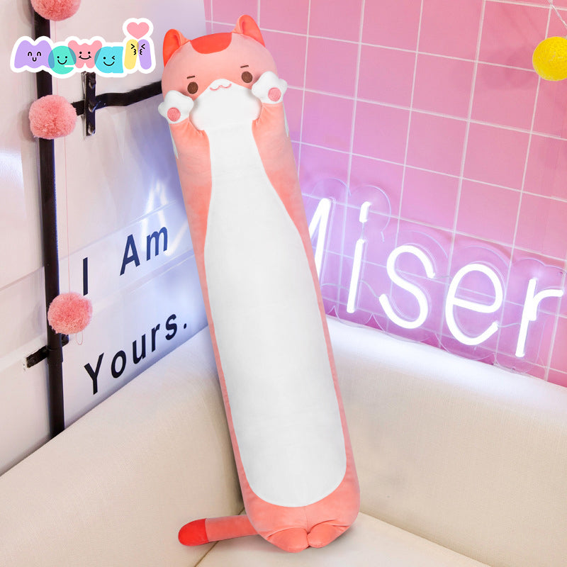 Mewaii Loooong Family Long Cat Kitten Stuffed Animal Kawaii Plush Pillow Squishy Toy List B