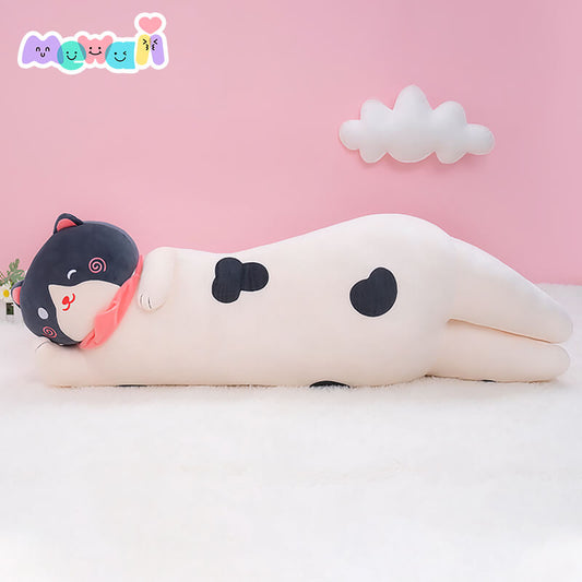 Mewaii Loooong Family- Stuffed Lie On His Side Kitten Black Plush Pillow Squish Toy