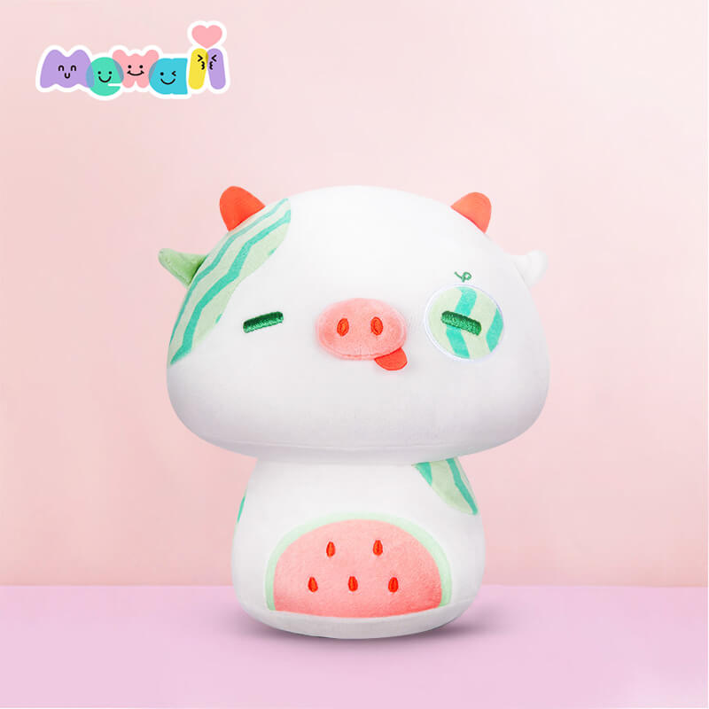 Mewaii® Mushroom Family Cow Series Stuffed Animal Kawaii Plush Pillow Squish Toy